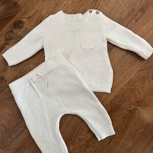 Carter's Cream Knit Kids Matching Set